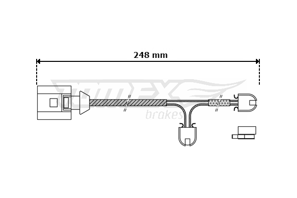 Výstražný kontakt, opotřebení obložení TOMEX Brakes